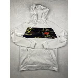 Nike Dri-FIT Men's L Pullover Hoodie White Graphic Print